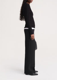 Pull à col V cintré - Black