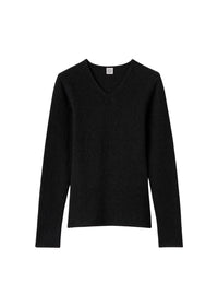 Pull à col V cintré - Black