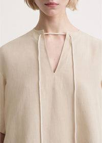 T-shirt à cordons - Overcast Beige
