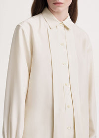 Chemise plissée et boutonnée - Macadamia