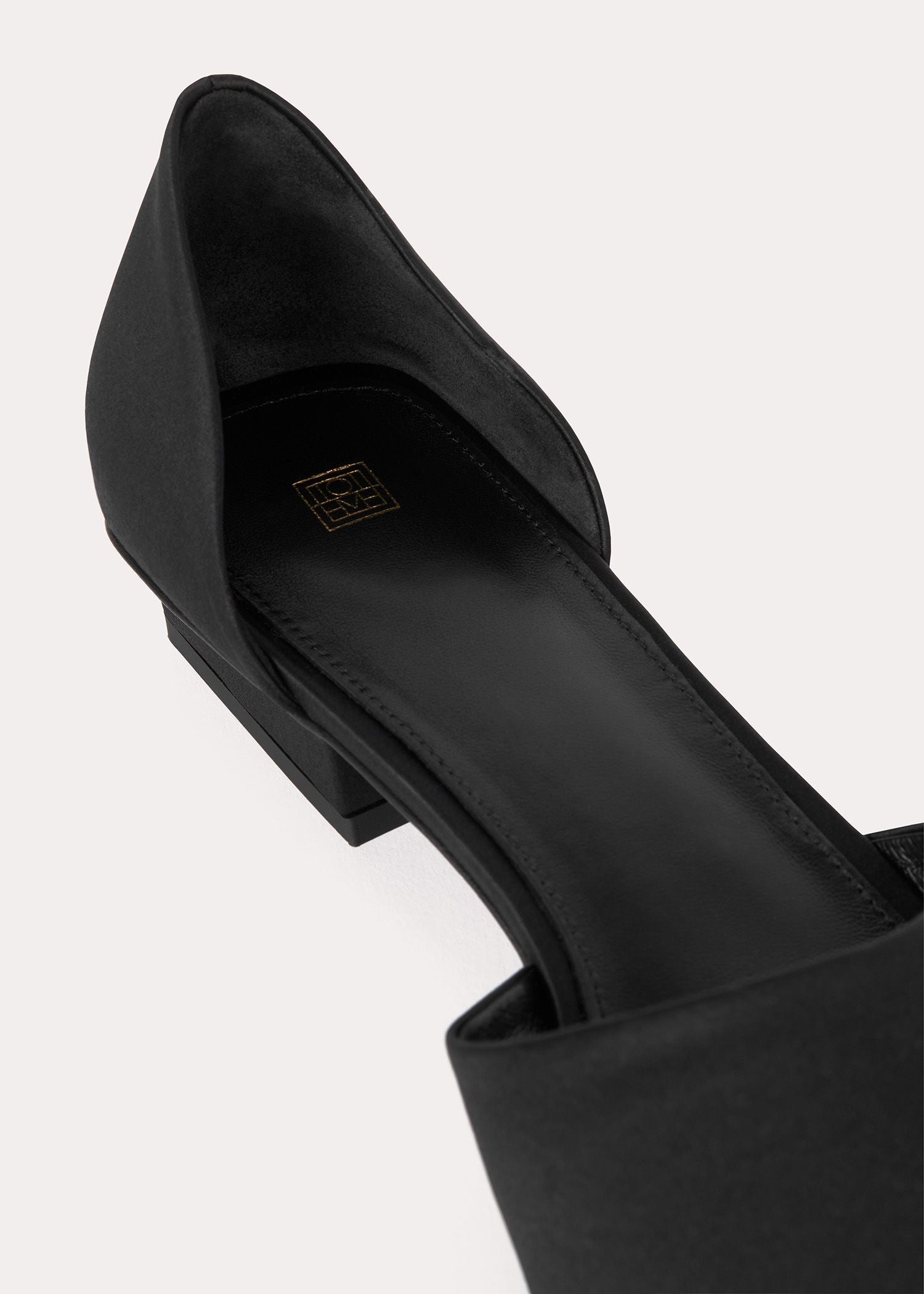 Open toe ballerina shoes - Black