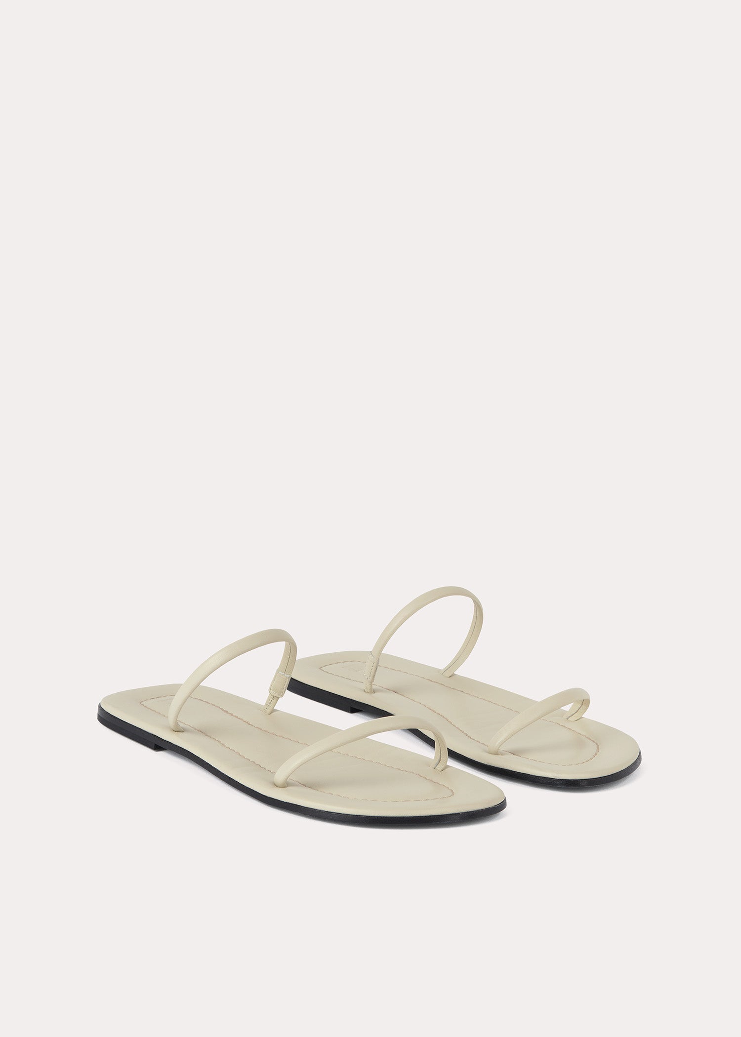 Sandales City à double bride en cuir - Bleached Sand