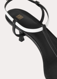 Sandales à talons 55 en cuir - Black & White