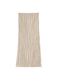 Textured silk midi skirt - Overcast Beige
