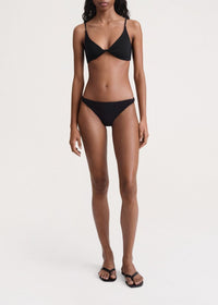 Twisted rib bikini bottoms - Black