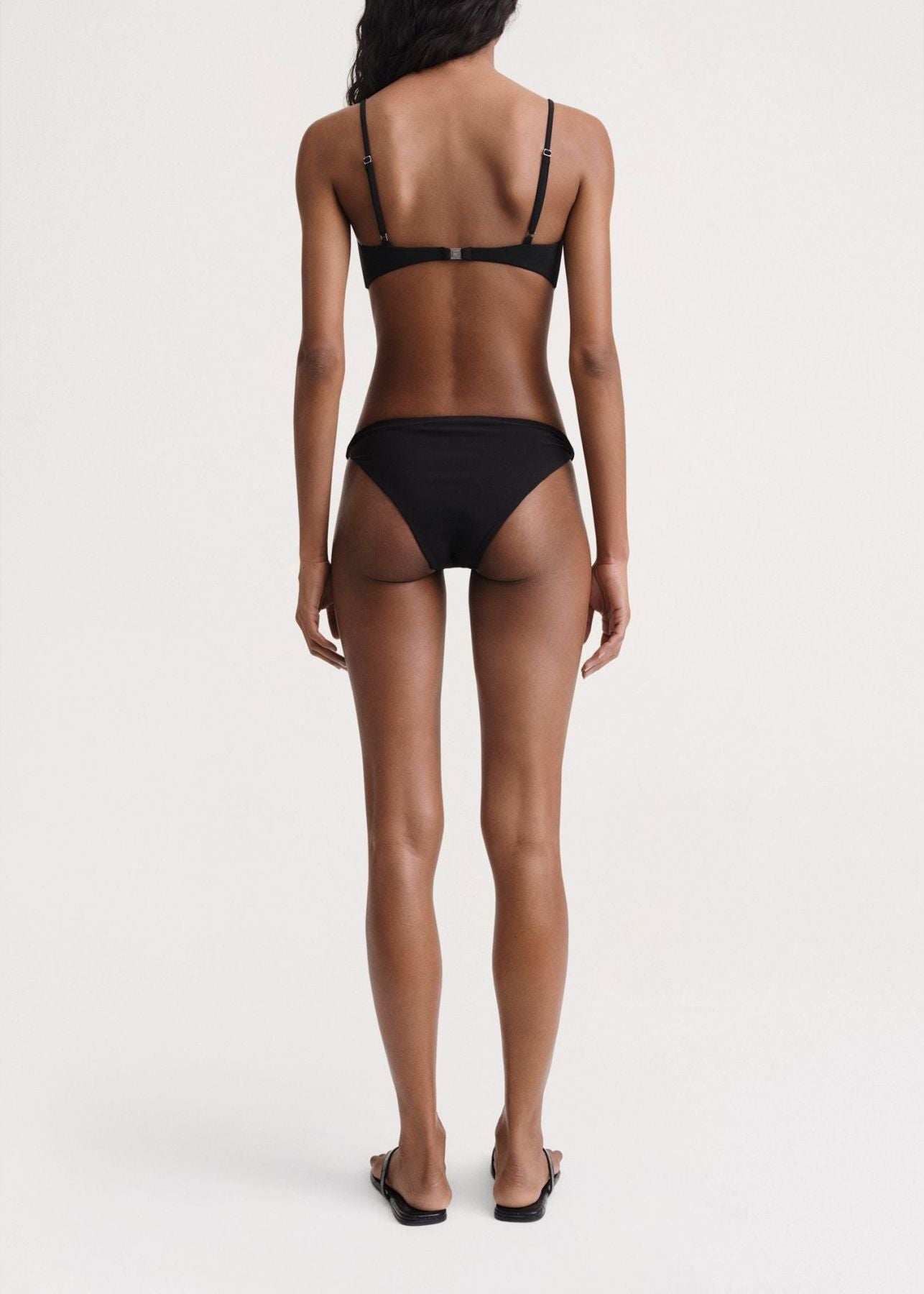 Twisted rib bikini bottoms - Black