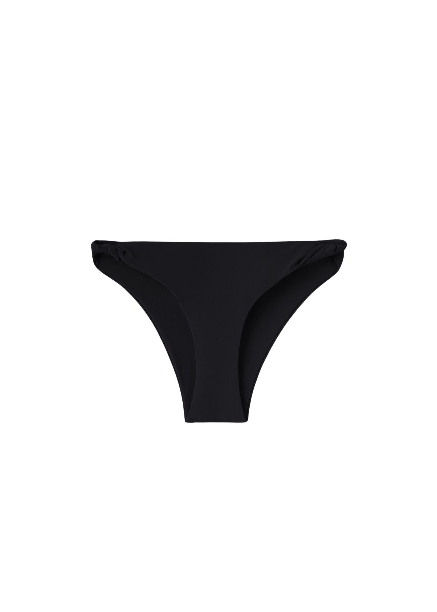 Twisted rib bikini bottoms - Black