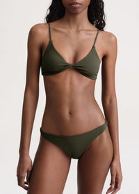Haut de bikini torsadé - Faded Olive