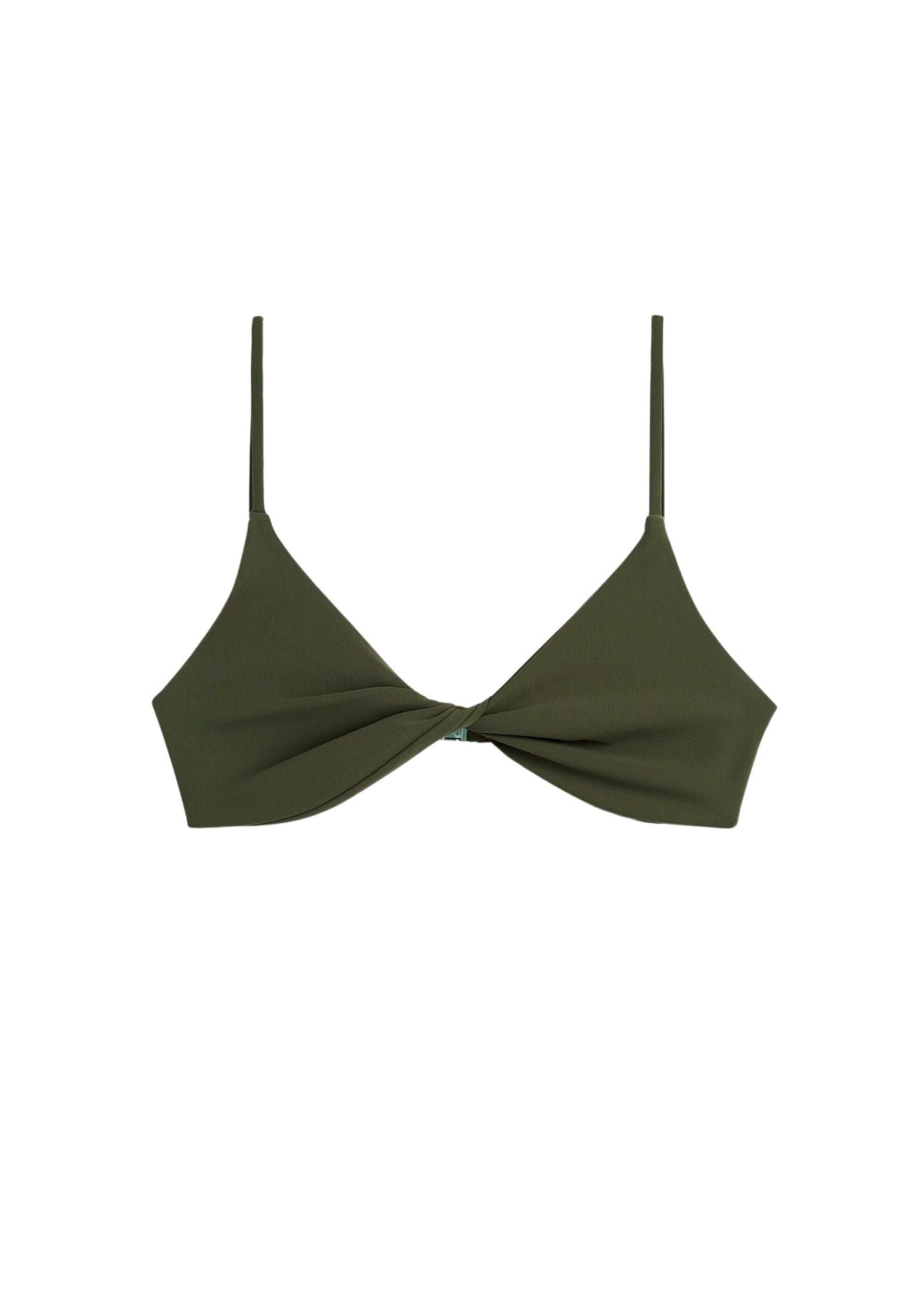 Haut de bikini torsadé - Faded Olive