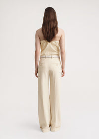 Pantalon de tailleur à chevrons - Bleached Sand