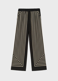 MONOGRAM SILK JACQUARD SLACKS