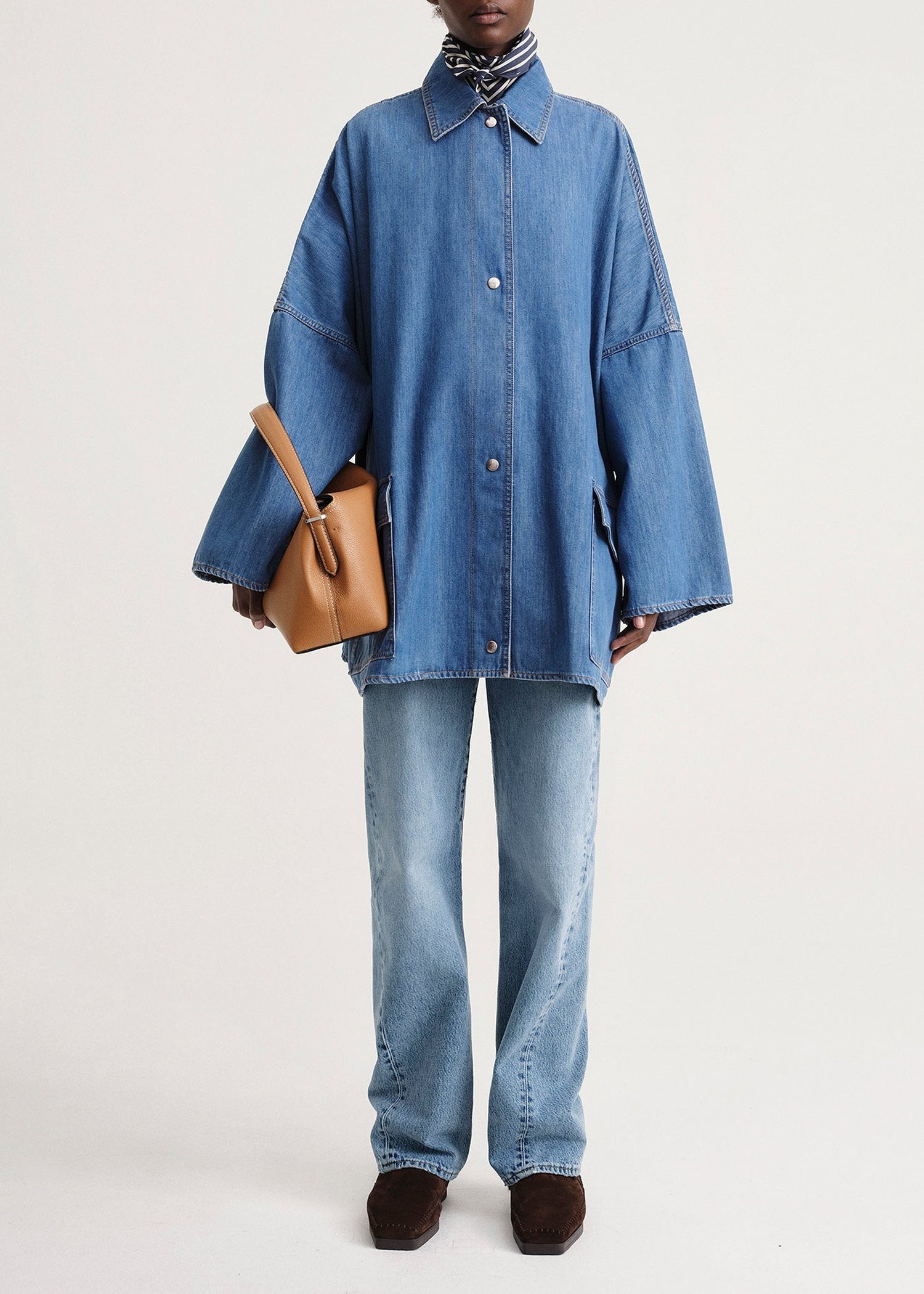Veste oversize en denim - Soft Blue