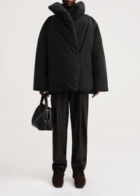 Jacket with slanted pockets - Black