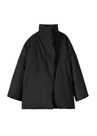 Jacket with slanted pockets - Black