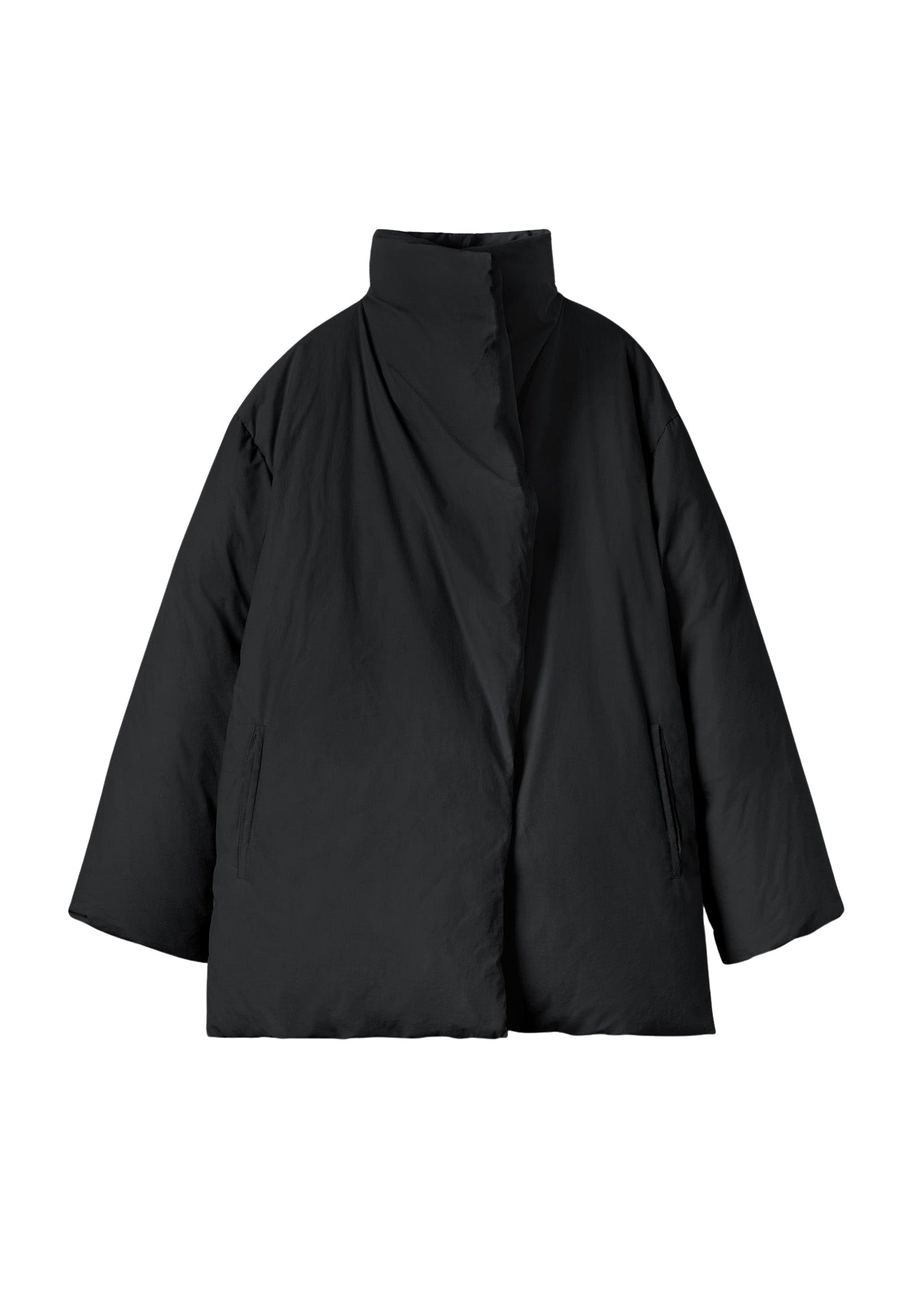 Jacket with slanted pockets - Black