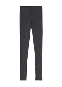 Legging tricoté en laine - Dark Grey Melange