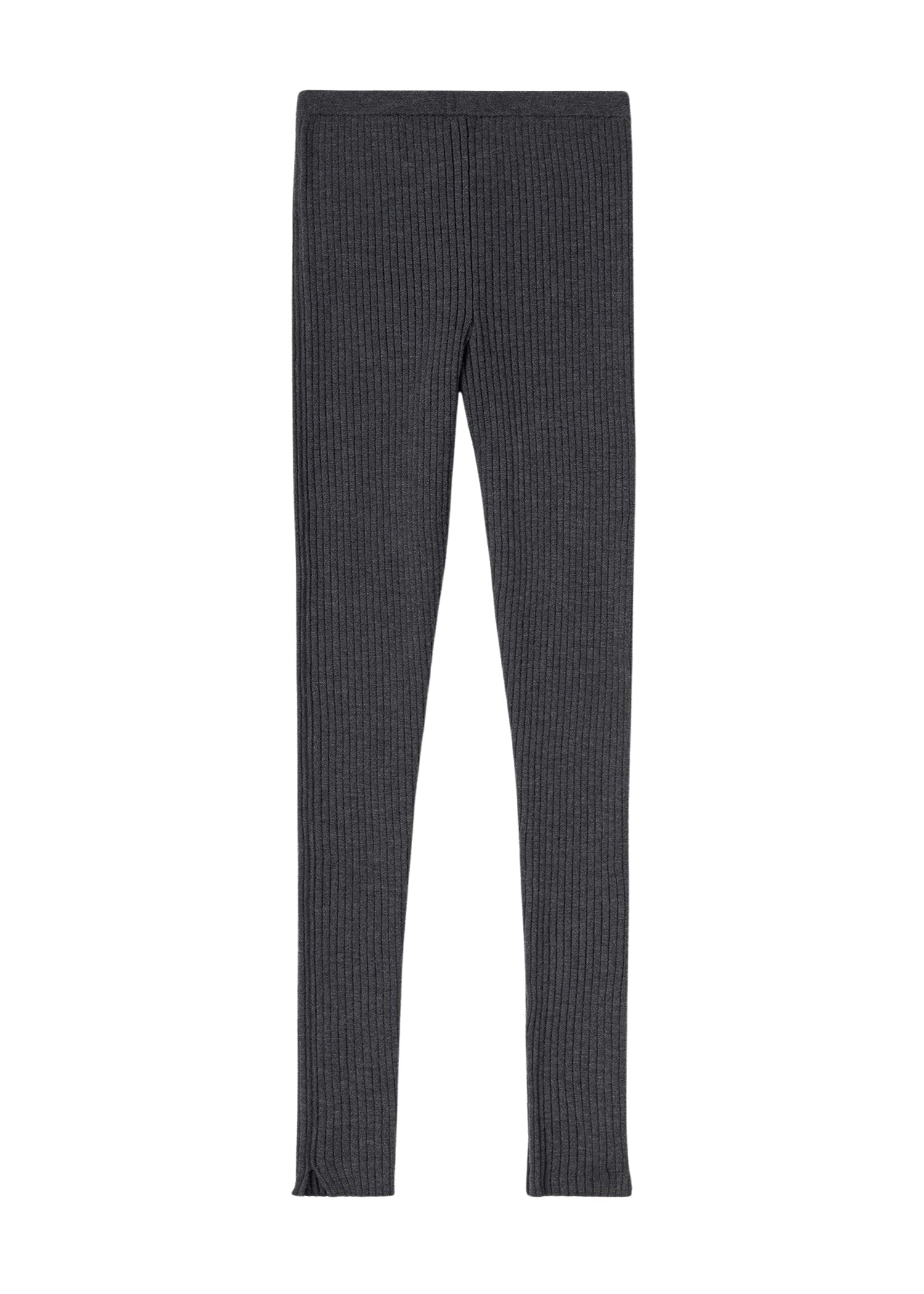Legging tricoté en laine - Dark Grey Melange