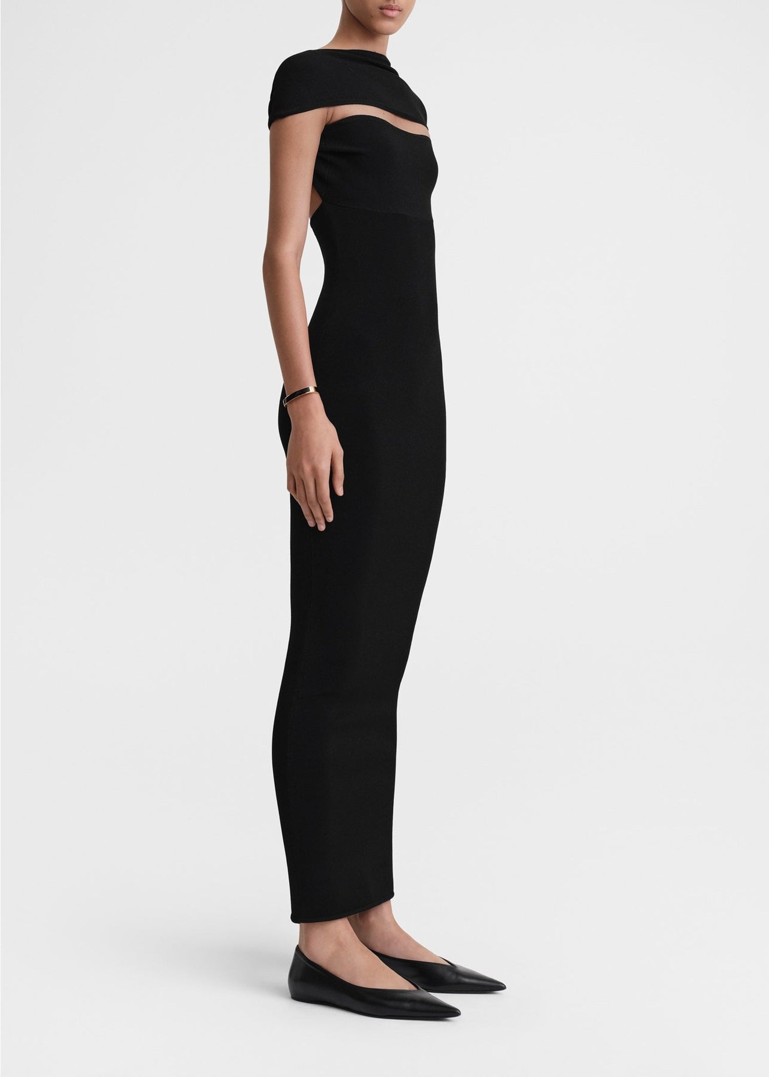 SLIP-THROUGH KNIT DRESS