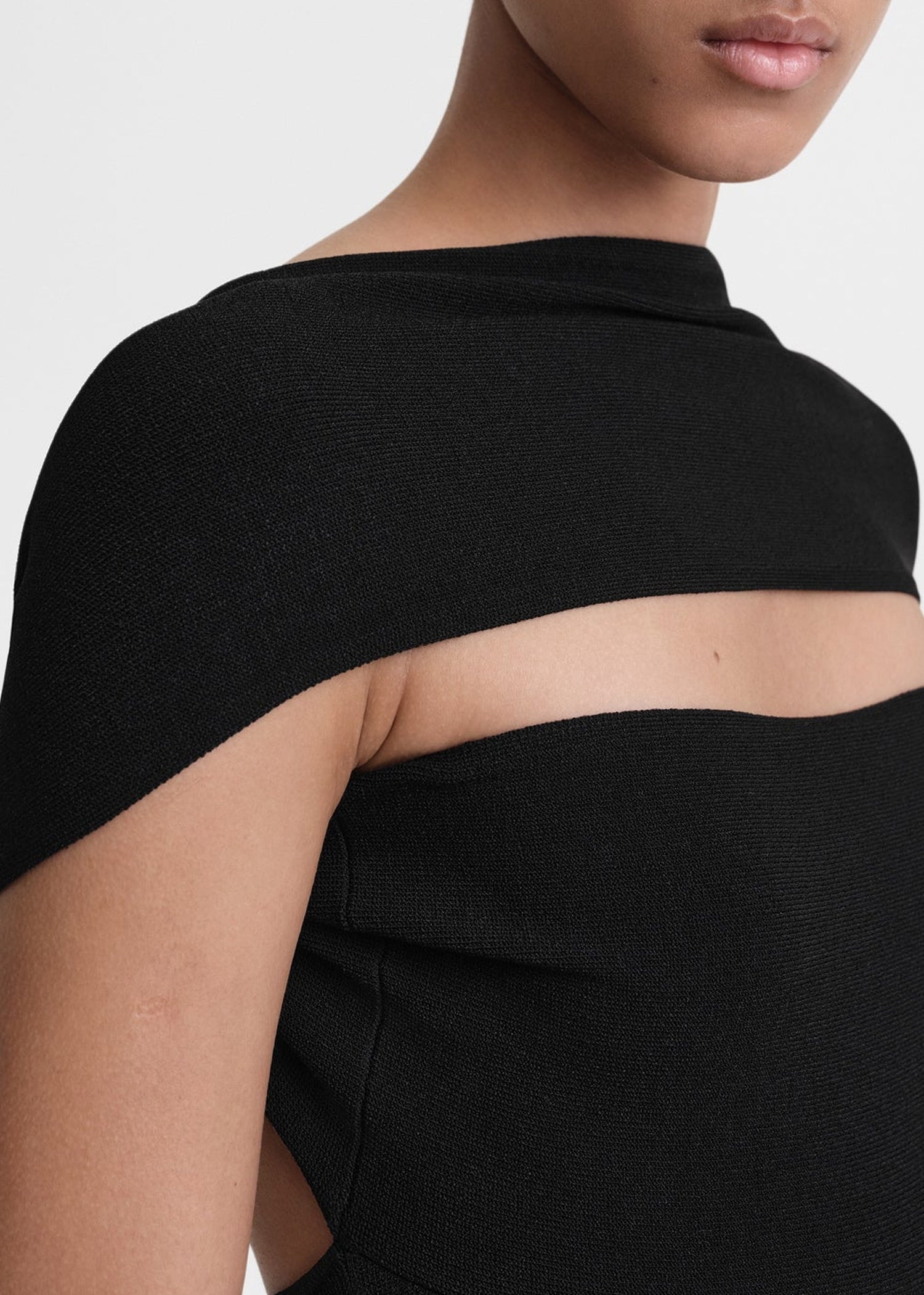 SLIP-THROUGH KNIT DRESS