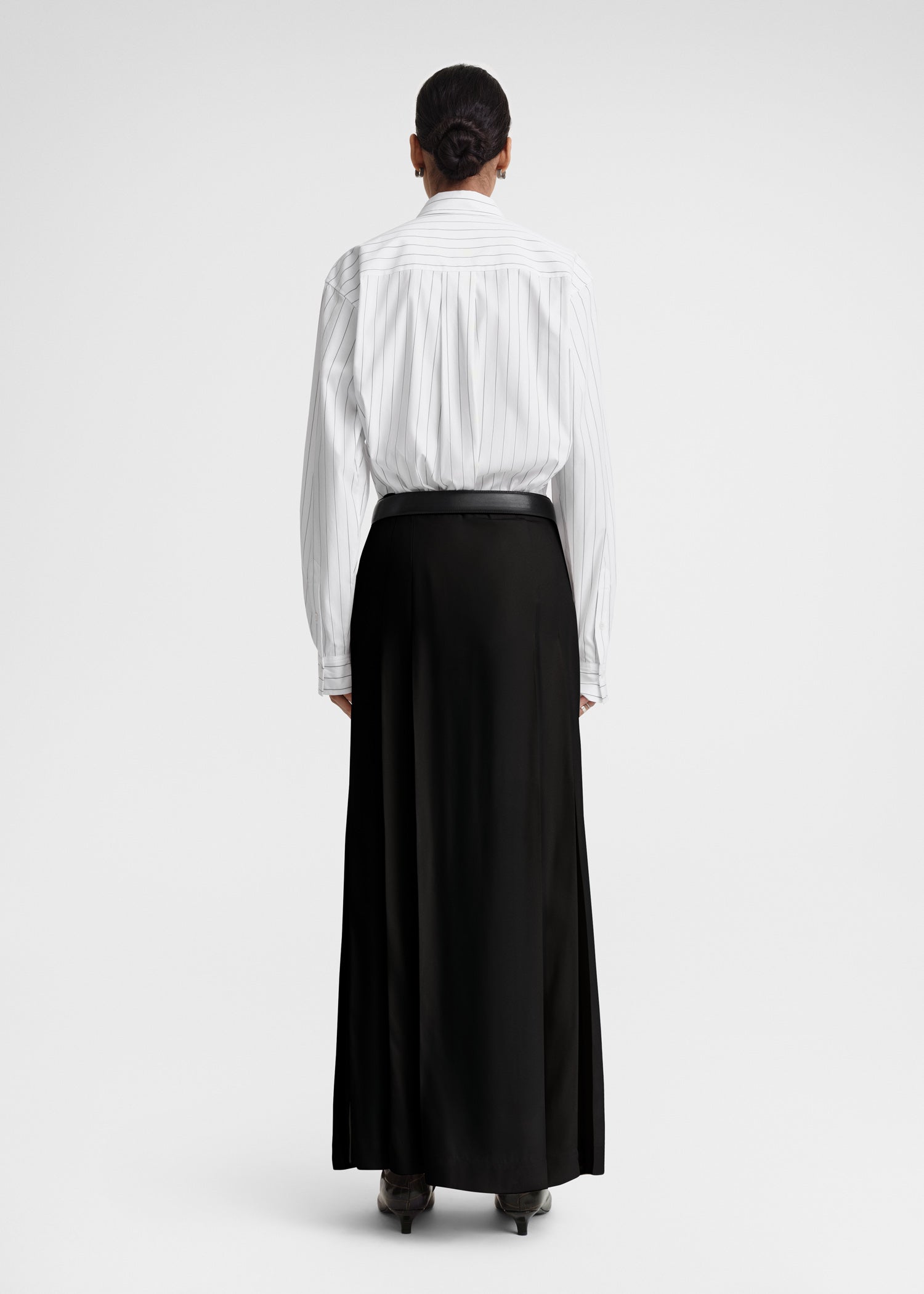 PLEATED WRAP SKIRT