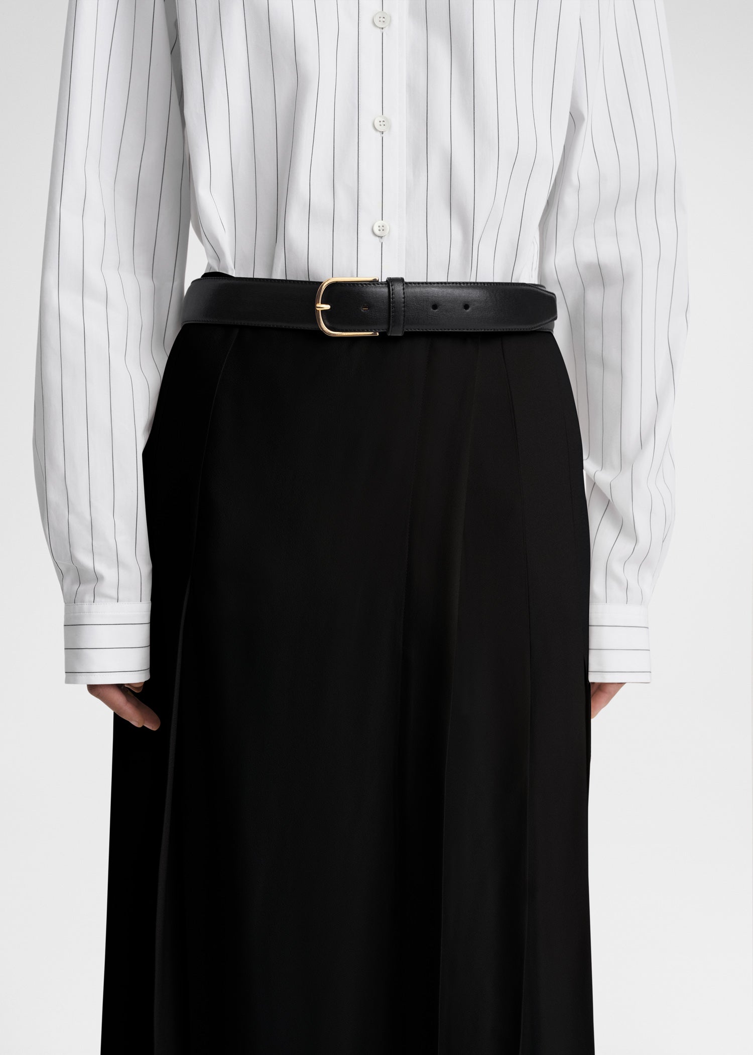 PLEATED WRAP SKIRT