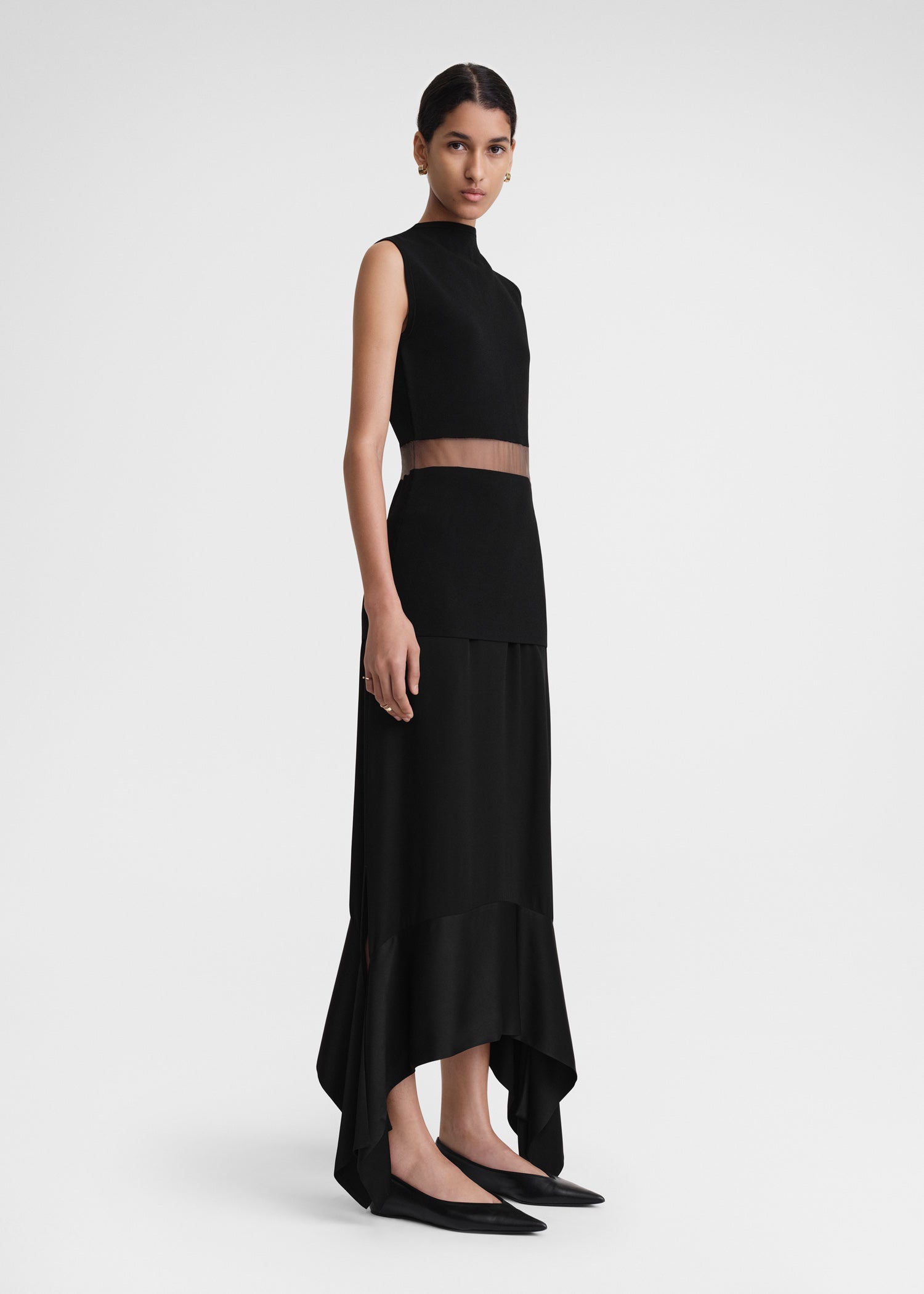 HIGH-NECK EVENING TOP