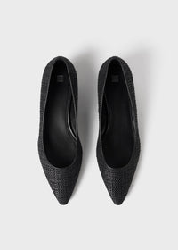 Escarpins pointues 30 en soie - Black