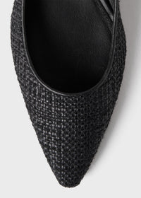Escarpins pointues 30 en soie - Black
