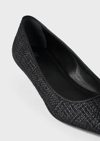 Escarpins pointues 30 en soie - Black