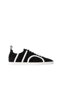 Baskets monogramme en cuir - Black Suede