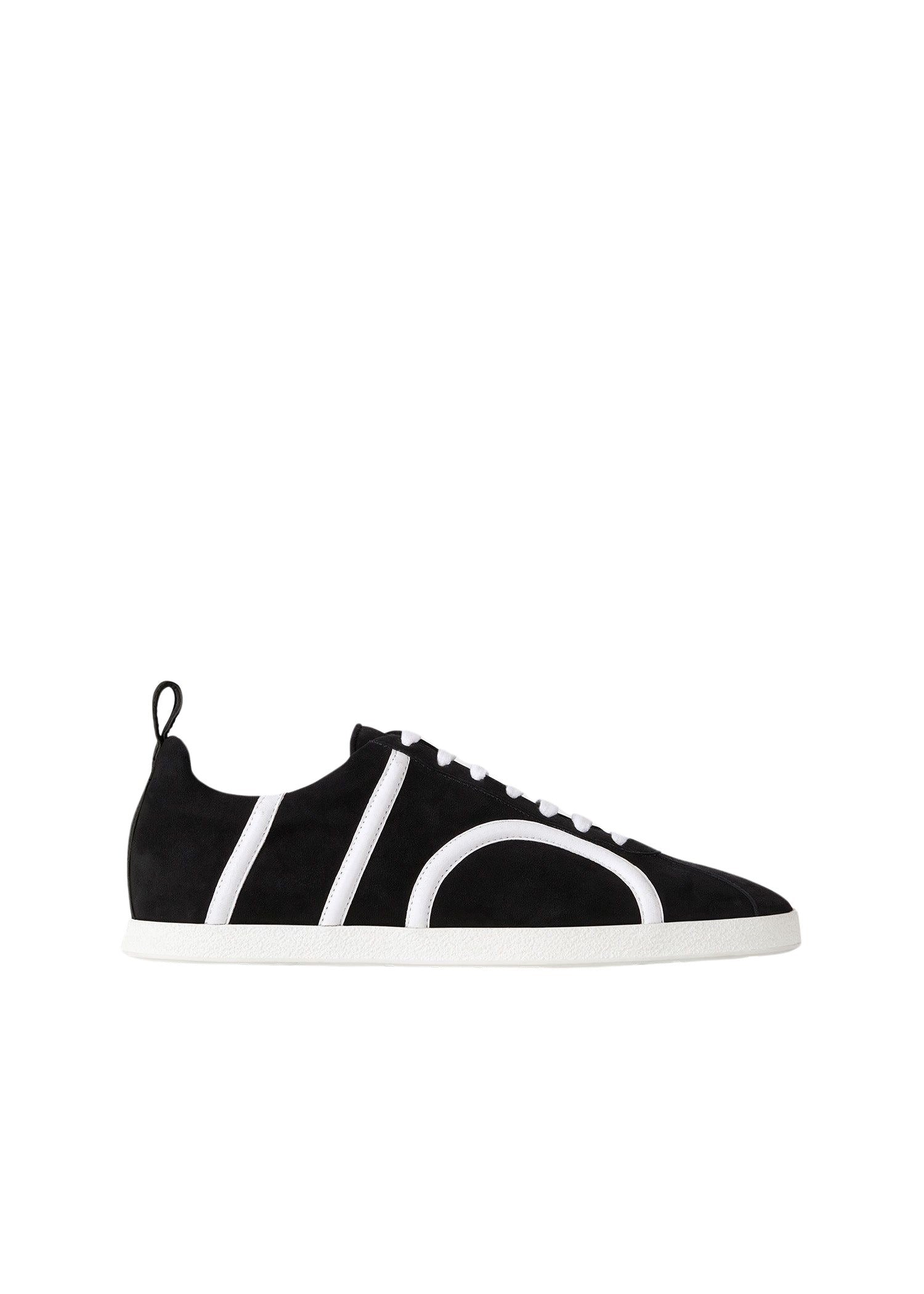 Baskets monogramme en cuir - Black Suede