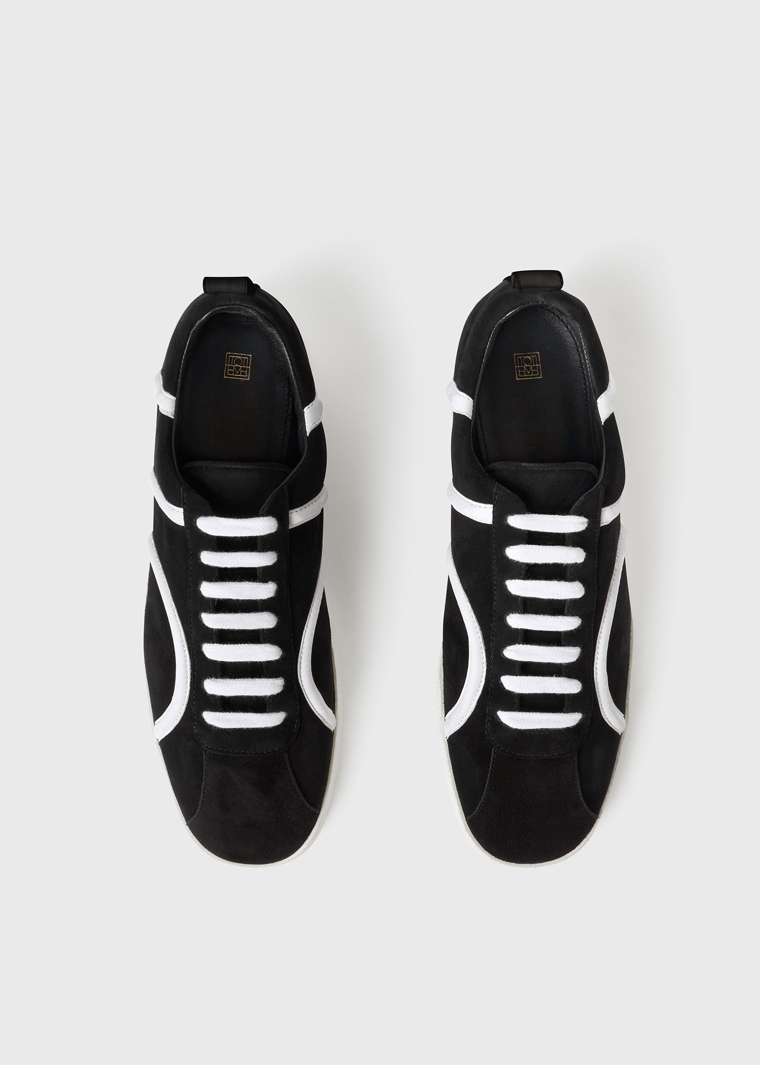 Baskets monogramme en cuir - Black Suede