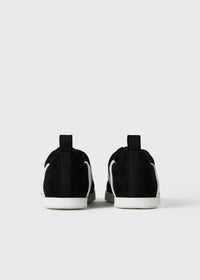 Baskets monogramme en cuir - Black Suede