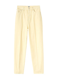 Pantalon fuselé en denim - Washed Straw