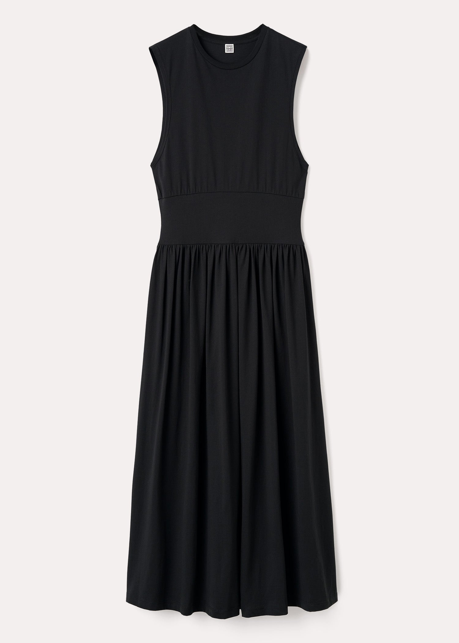SLEEVELESS COTTON TEE DRESS