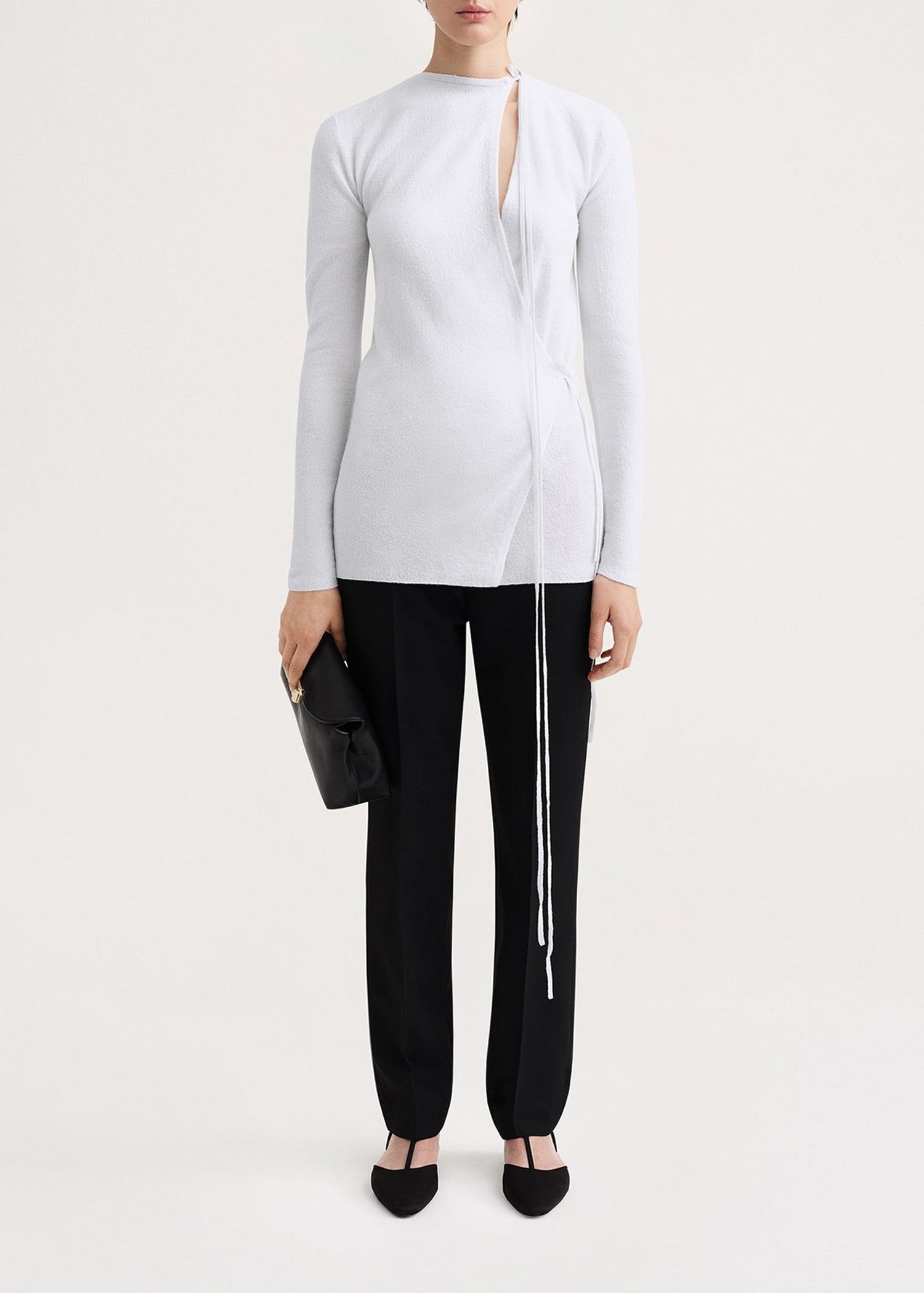 Pull enveloppant en feutre de laine - Cloud