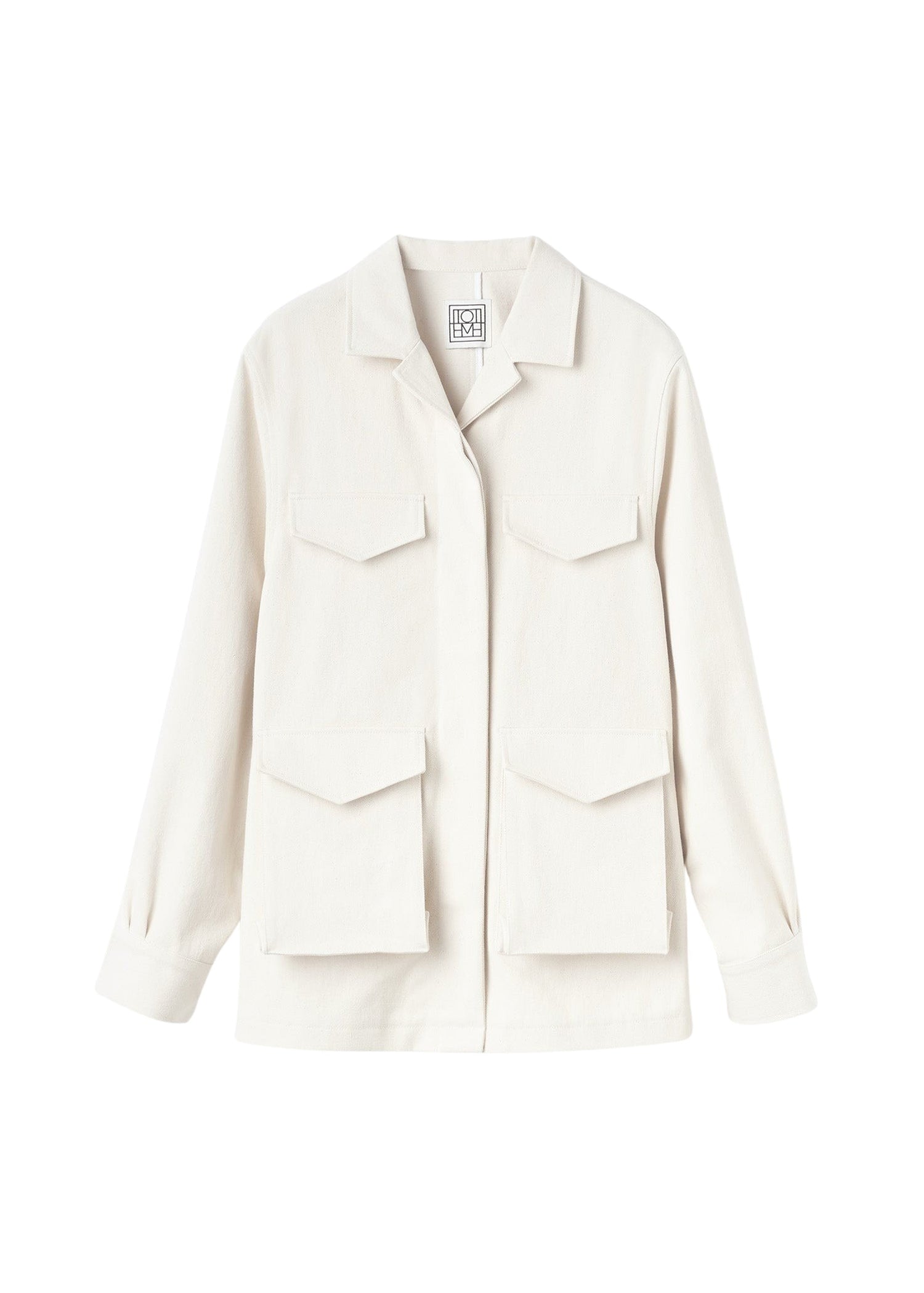 Veste à col cranté avec poches - Ecru