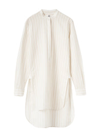 Chemise asymétrique à col mao - Sand Dune Stripe