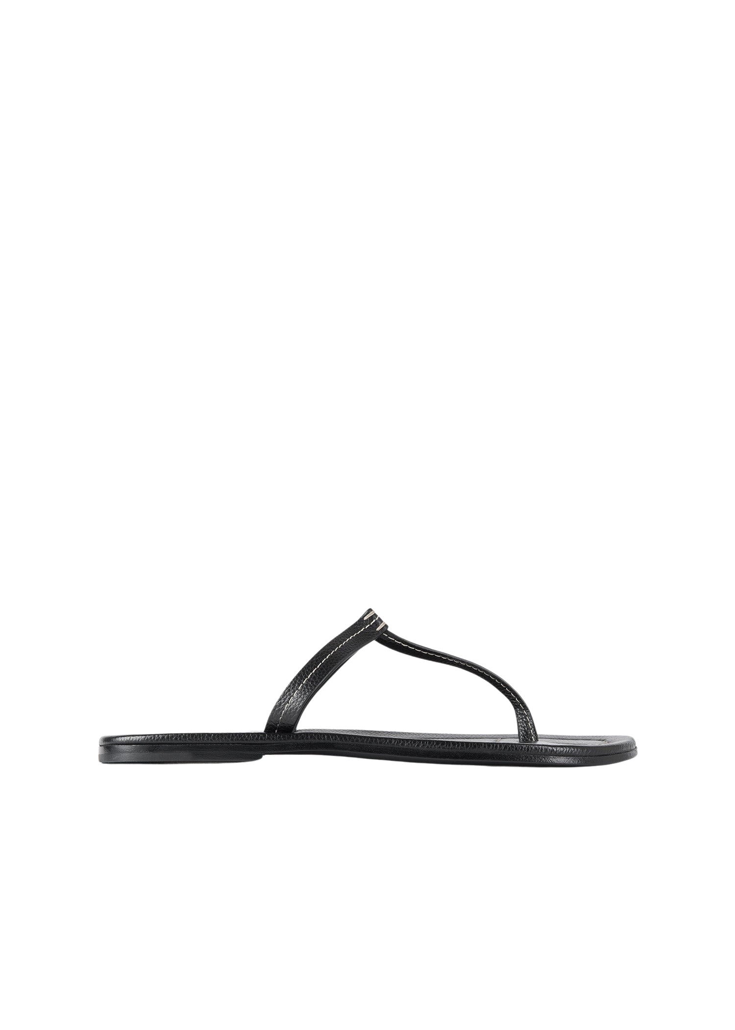 Sandales à lanière en cuir - Black Grain