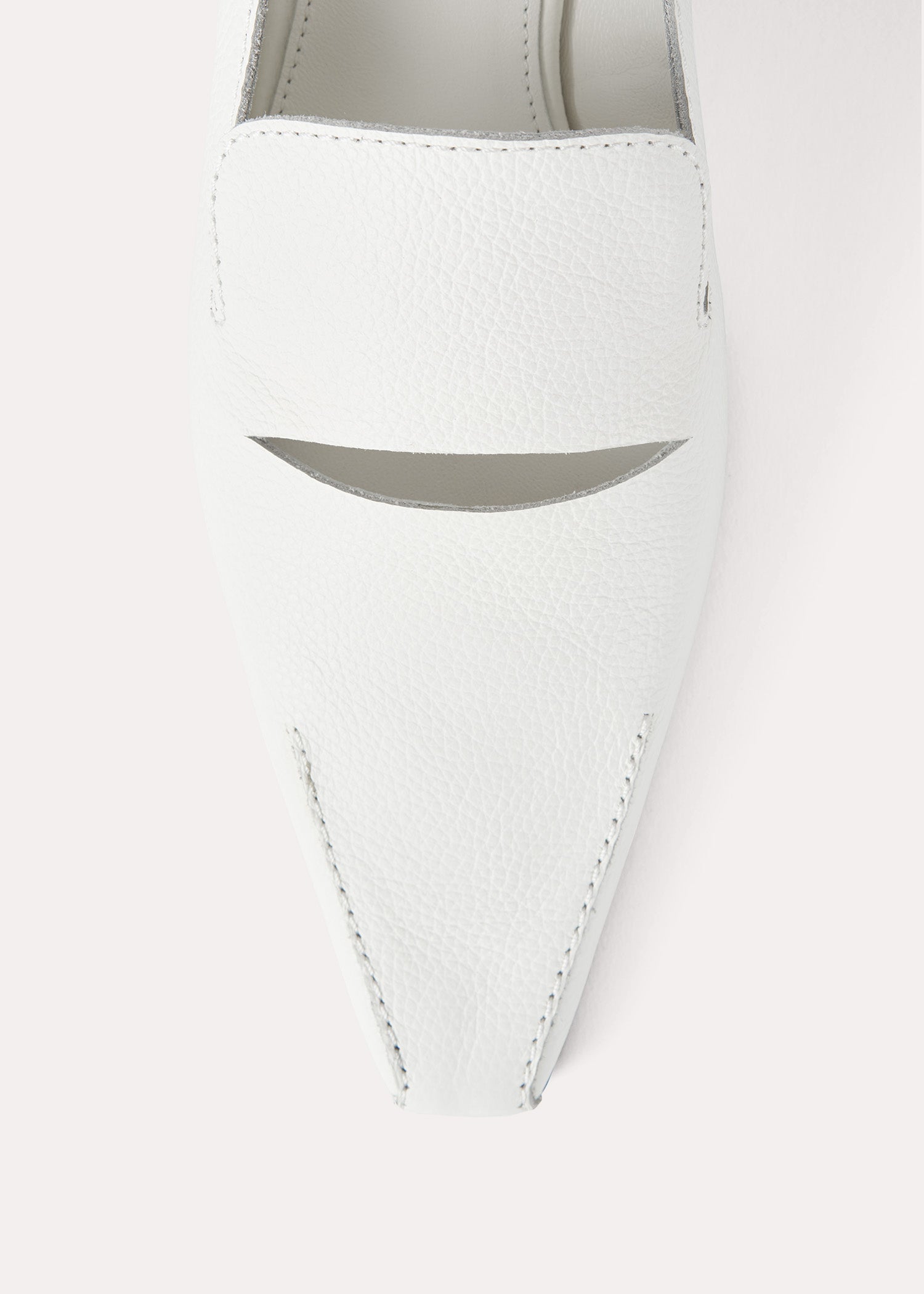 Escarpins à découpes 50 en cuir - Off White