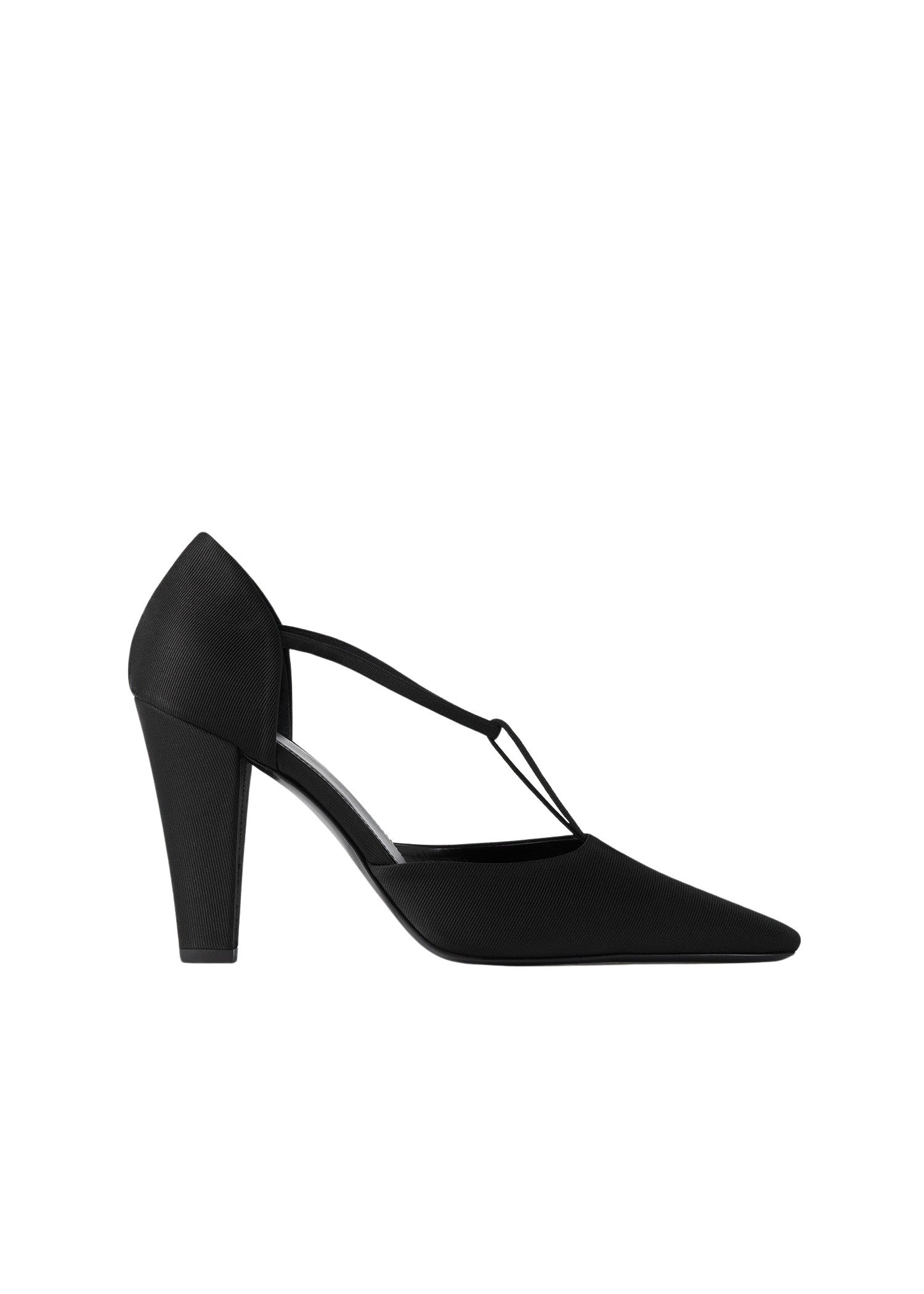90s silk strappy pumps - Black