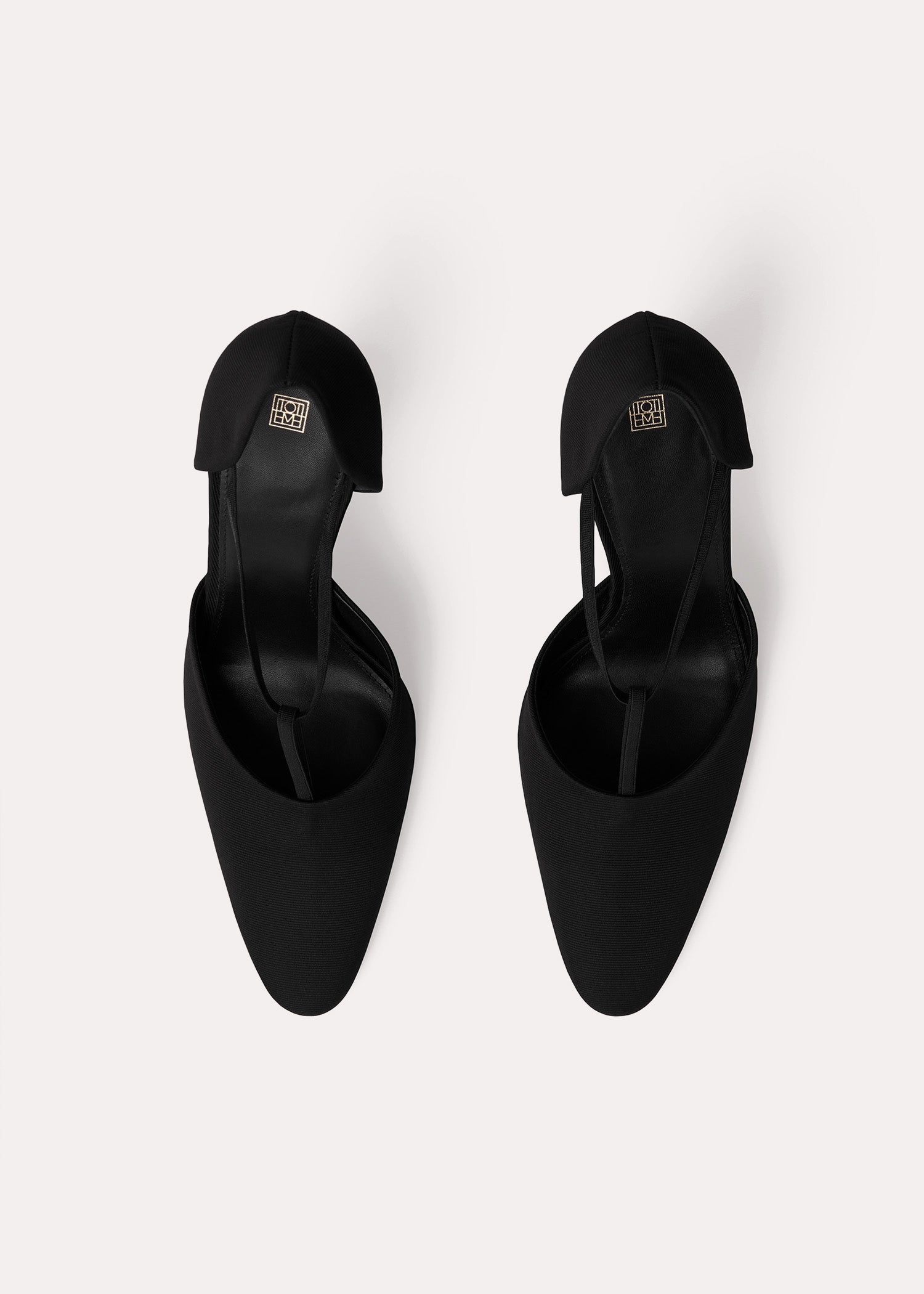 90s silk strappy pumps - Black