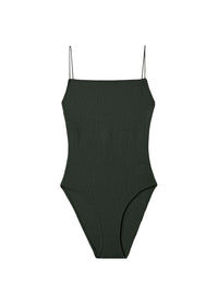 Maillot une pièce smocké - Dark Green