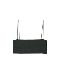 Haut de bikini smocké - Dark Green