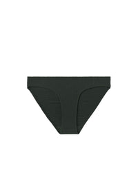 Bas de bikini taille haute à smocks - Dark Green