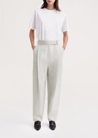 Pantalon à plis profonds - Mist Melange