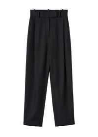 Pantalon à plis profonds - Charcoal Melange