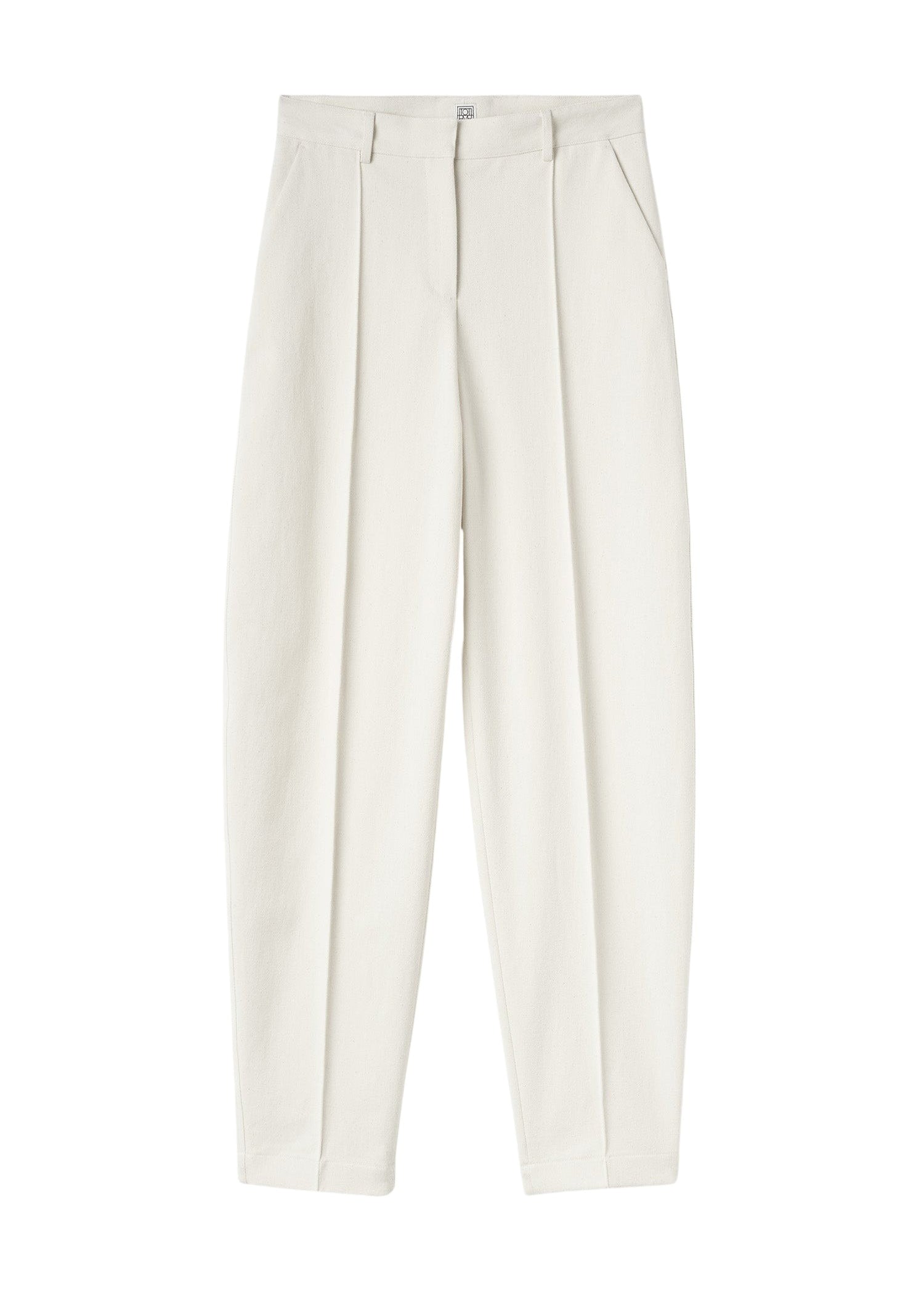 Pantalon à pinces fuselé - Ecru