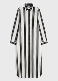 JACQUARD-STRIPED TUNIC DRESS