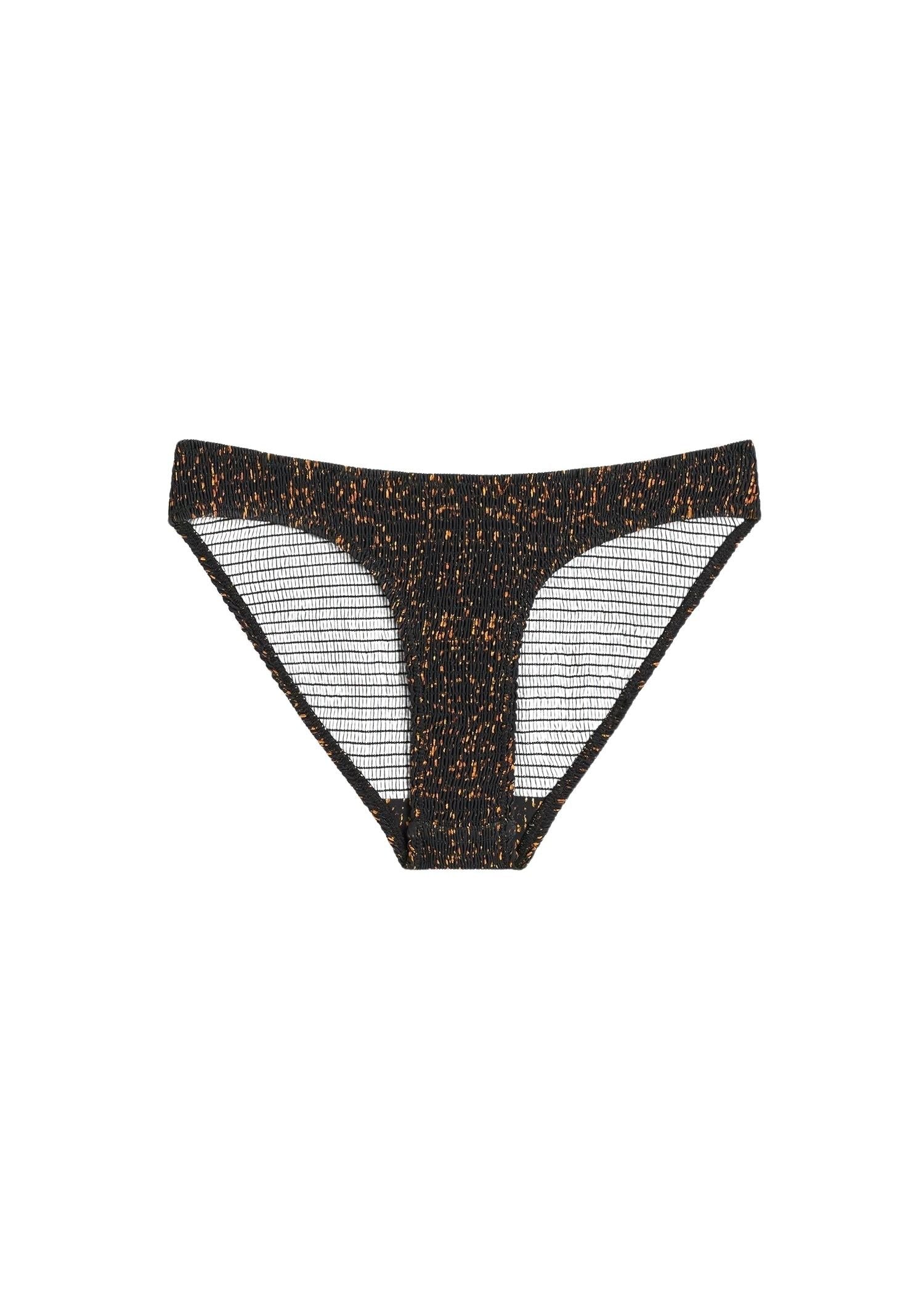 SMOCKED MINI BIKINI BOTTOMS